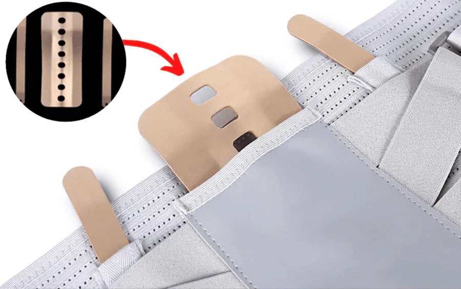 "Soutien lombaire ajustable respirant avec sangles, soulagement douleur dorsale, design moderne ergonomique pour confort opti