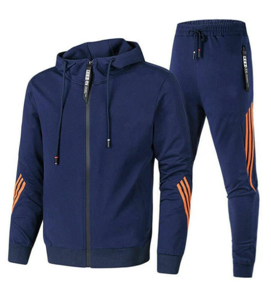Survêtement confortable homme, tissu doux, plusieurs couleurs tendance, idéal sport et détente, poches pratiques.
