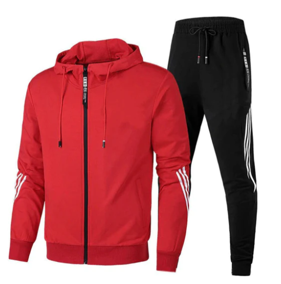 Survêtement confortable homme, tissu doux, plusieurs couleurs tendance, idéal sport et détente, poches pratiques.