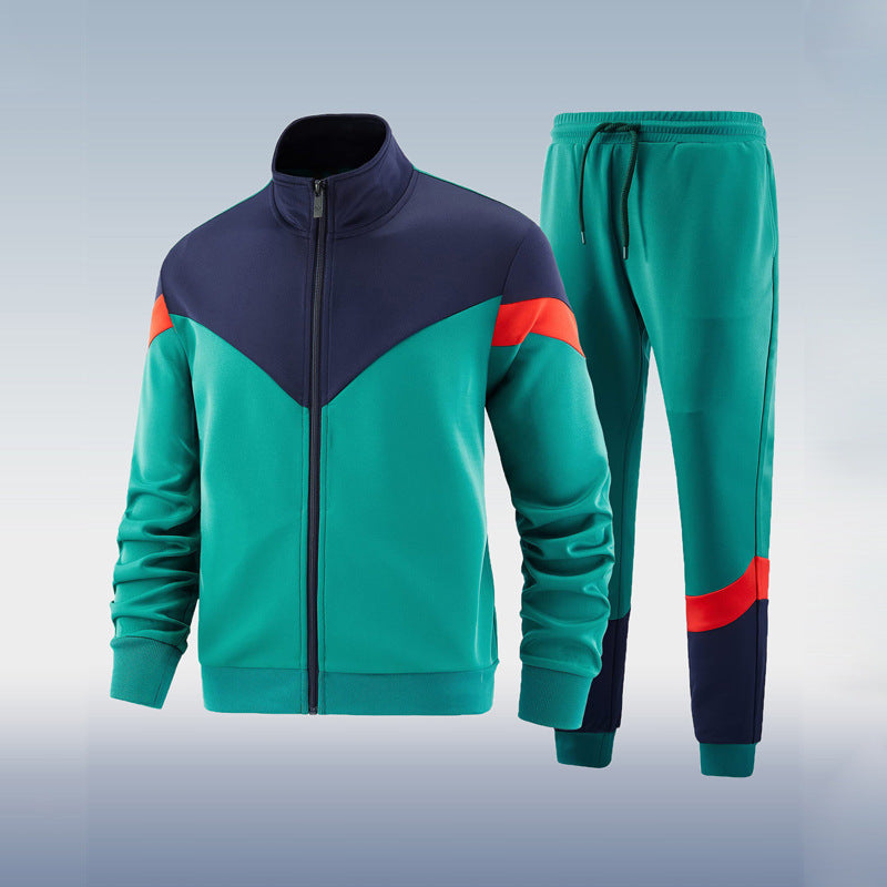 Survêtement homme moderne Gabriel, tissu souple gris, poches pratiques, coupe ajustée idéale pour sport et détente.