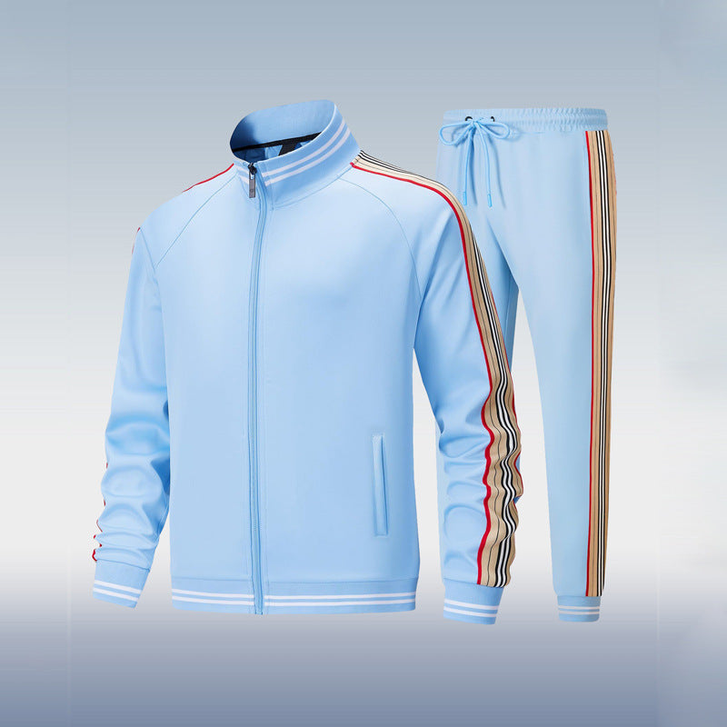 Survêtement homme moderne Gabriel, tissu souple gris, poches pratiques, coupe ajustée idéale pour sport et détente.