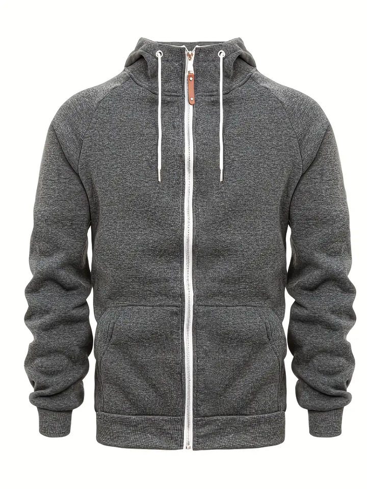 "Sweat zippé homme, coupe moderne, couleurs variées, confort optimal, idéal pour style casual et semi-formel."