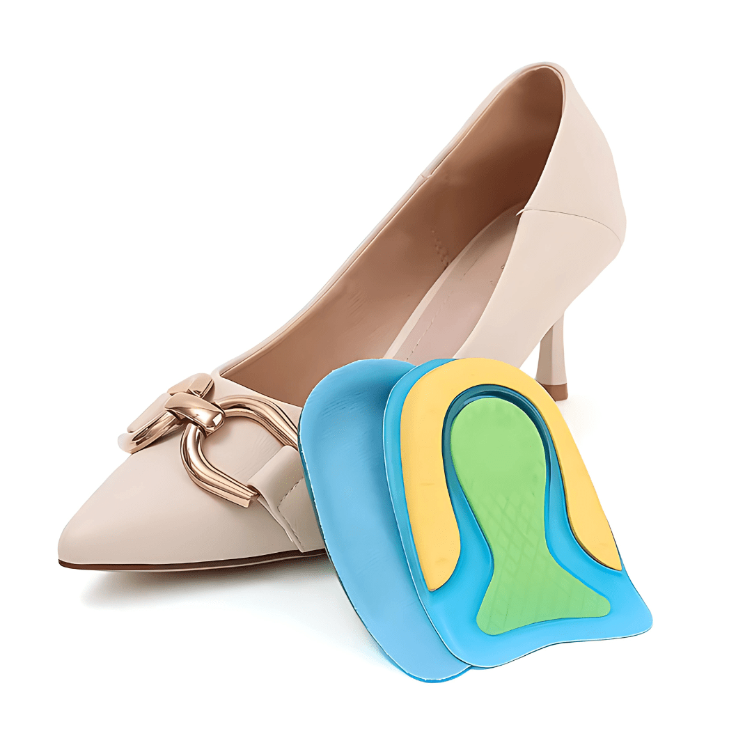 "Talonnettes en gel forme U pour épines calcanéennes, confort optimal et soulagement des douleurs, adaptées à toutes chaussur