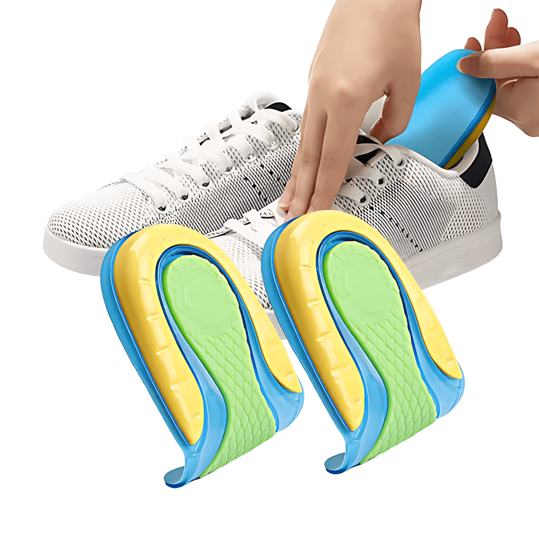"Talonnettes en gel forme U pour épines calcanéennes, confort optimal et soulagement des douleurs, adaptées à toutes chaussur