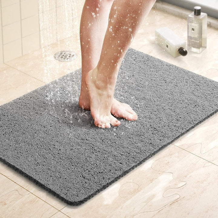 "Tapis de douche antidérapant doux avec technologie Microban, texture confortable, 60x40 cm, couleur adaptable, salle de bain