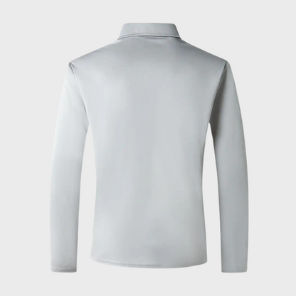 Tee-shirt homme à manches longues noir, coupe élégante, tissu doux et respirant, parfait pour style chic et confort.