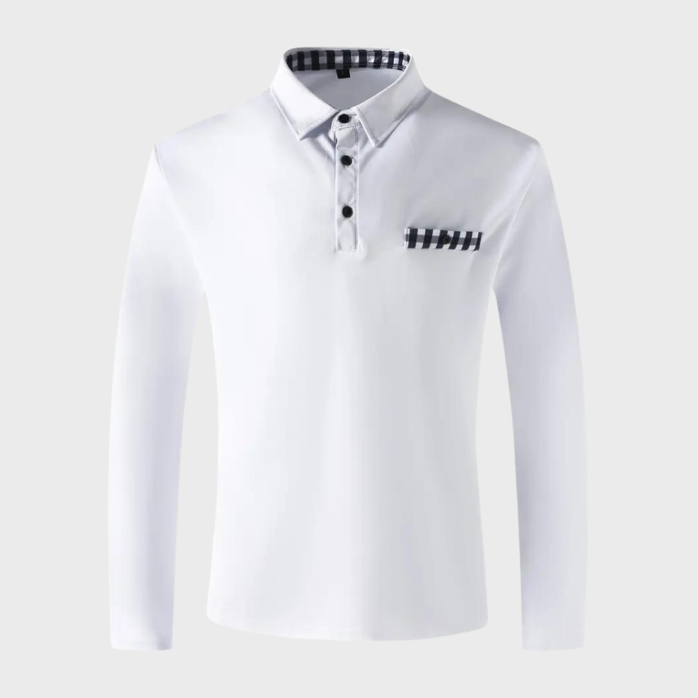 Tee-shirt homme à manches longues noir, coupe élégante, tissu doux et respirant, parfait pour style chic et confort.
