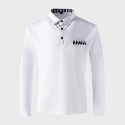 Tee-shirt homme à manches longues noir, coupe élégante, tissu doux et respirant, parfait pour style chic et confort.