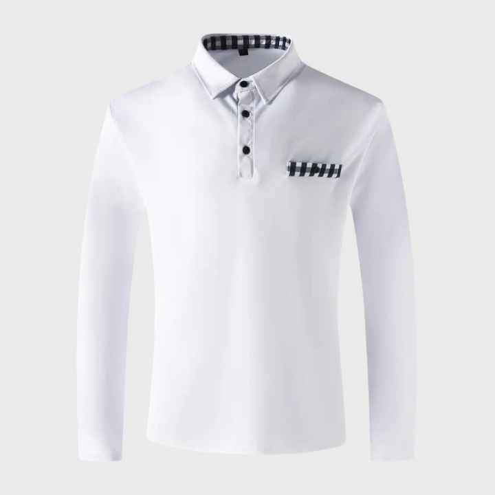 Tee-shirt homme à manches longues noir, coupe élégante, tissu doux et respirant, parfait pour style chic et confort.