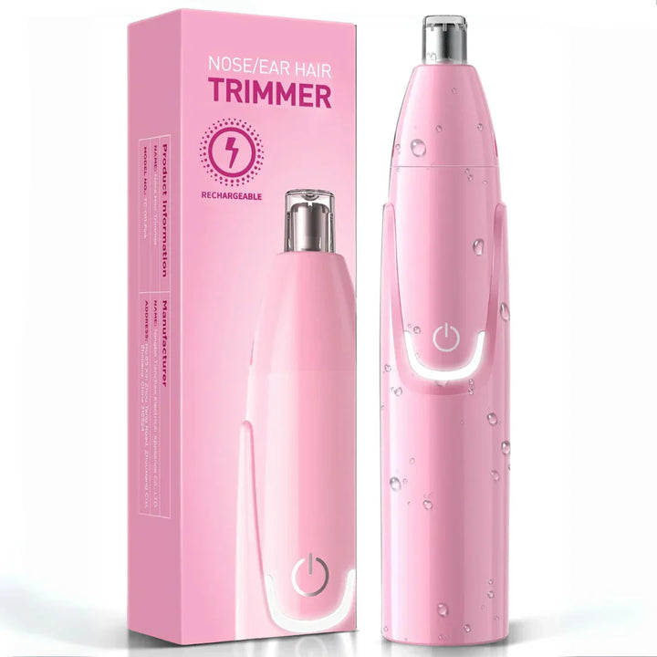 "Tondeuse nez et oreilles rechargeable, design moderne, ergonomique, silencieuse, pour précision et confort toilettage."