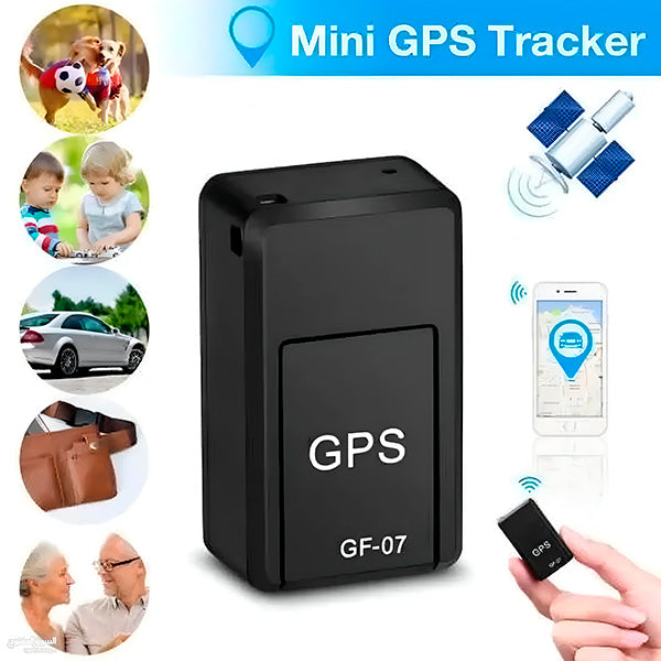 "Traceur GPS compact noir, design discret, localisation en temps réel, idéal pour véhicules et objets personnels."