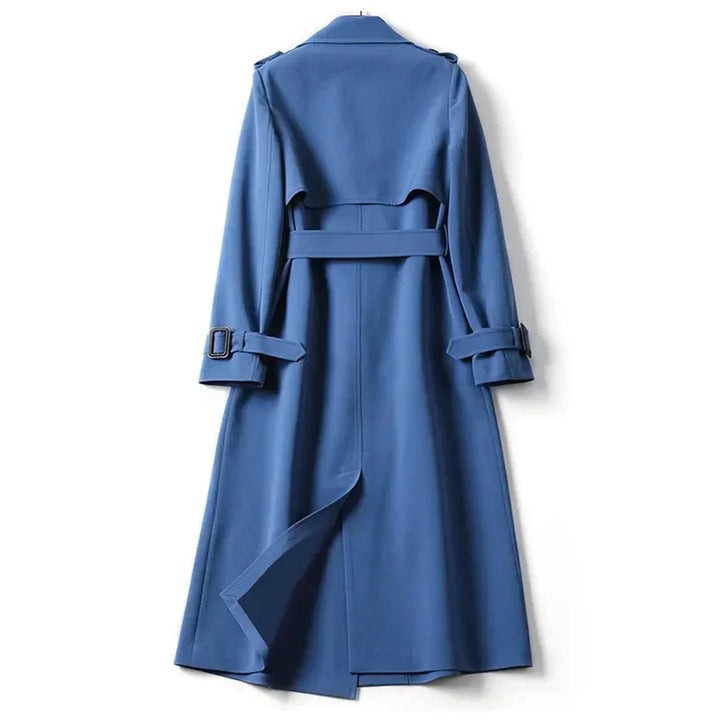 "Trench-coat Astra élégant et imperméable, vue avant, style chic avec tissu waterproof, couleur beige classic pour femmes"