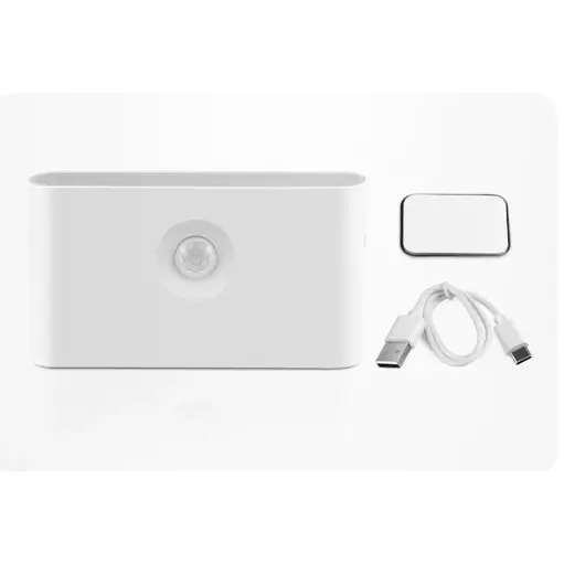 Veilleuse LED intelligente sans fil (lot de 2) avec design élégant, détection de mouvement et éclairage doux pour maison.