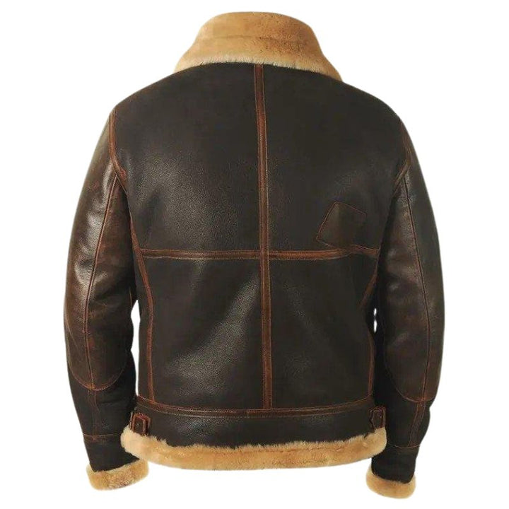 "Veste aviateur homme marron tendance, coupe ajustée, détails raffinés, silhouette moderne, confort intemporel."
