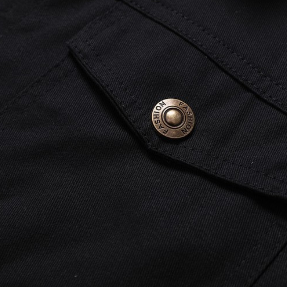 "Veste bombardier homme vintage Dirk, coupe classique, détails modernes, chaleur hivernale, élégance intemporelle."