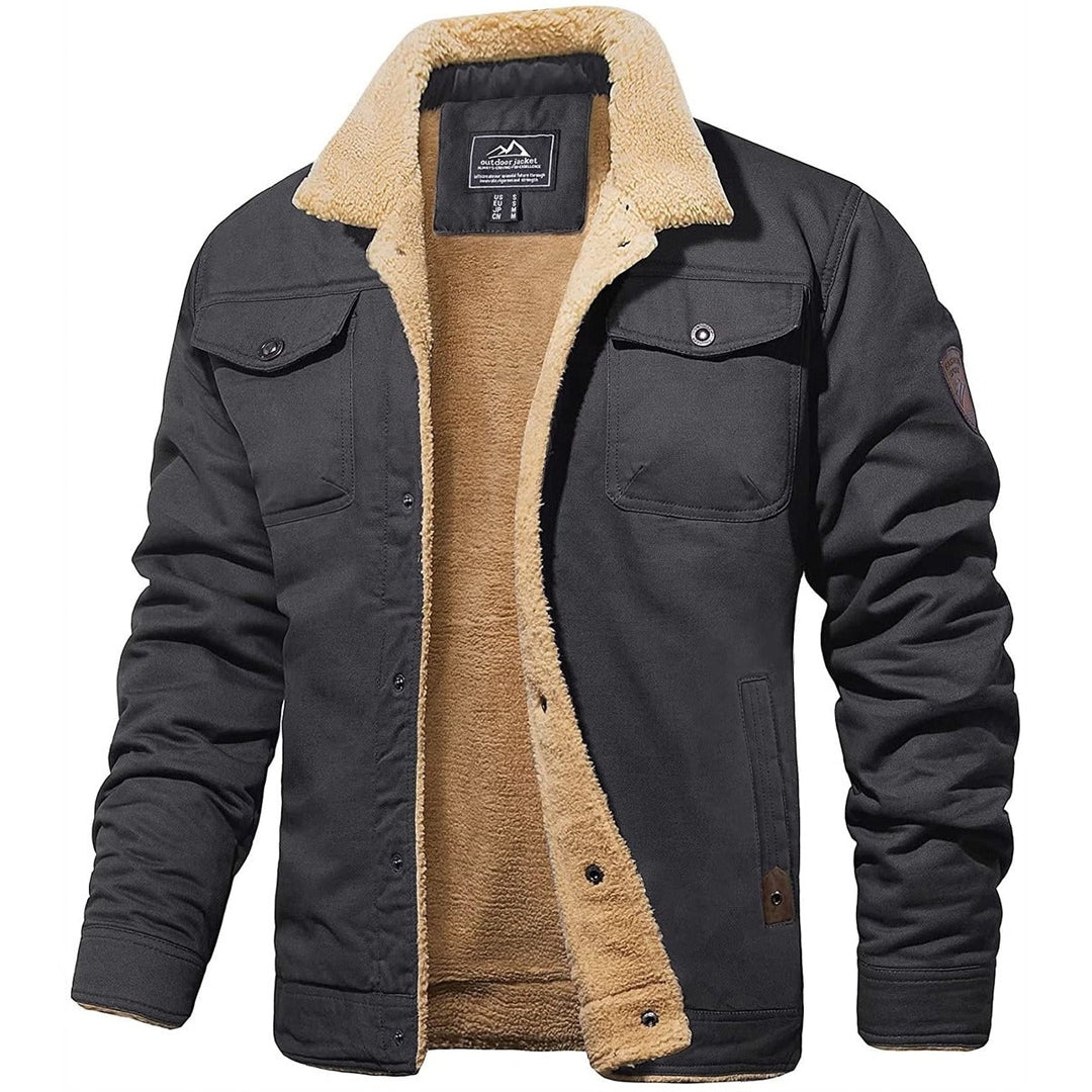 "Veste bombardier homme vintage Dirk, coupe classique, détails modernes, chaleur hivernale, élégance intemporelle."