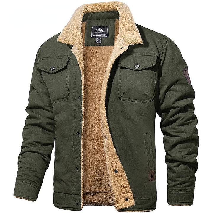 "Veste bombardier homme vintage Dirk, coupe classique, détails modernes, chaleur hivernale, élégance intemporelle."