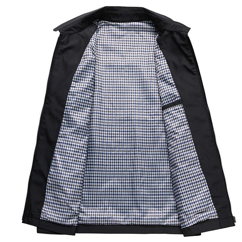 Veste d'été homme légère et élégante, design raffiné en bleu, noir ou beige pour un style formel et décontracté.