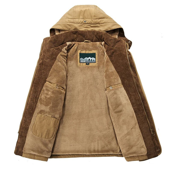 Veste d'hiver homme isolée, design moderne, poches multiples, résistante, pour temps froid et compatibilité urbaine ou nature