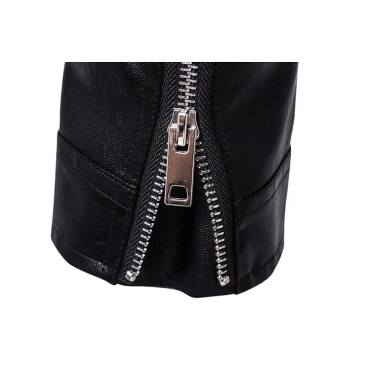 Veste en cuir pour homme, coupe ajustée, cuir noir premium, parfait pour un look élégant et durable.