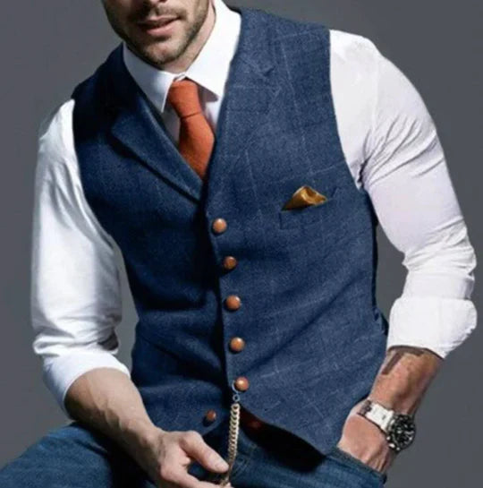 Veste en tweed homme, design classique, tissu texturé, couleur sobre, style élégant, parfaite pour look formel et décontracté