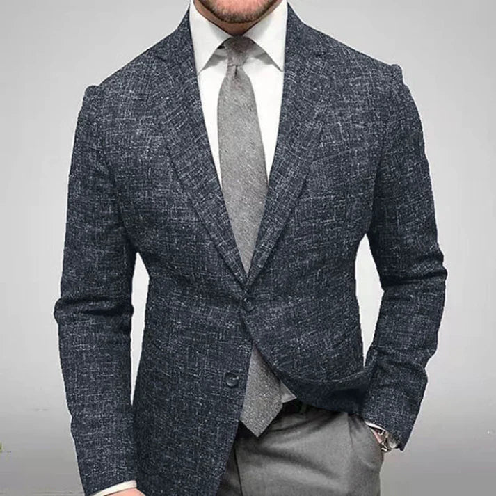 "Veste homme élégante chic, couleur grise, style moderne et confort exceptionnel pour occasions formelles ou décontractées."