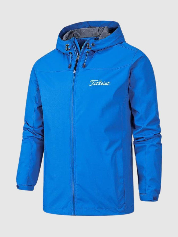 "Veste imperméable homme élégante, coupe-vent, confortable, idéale toutes saisons, style moderne pour pluie."
