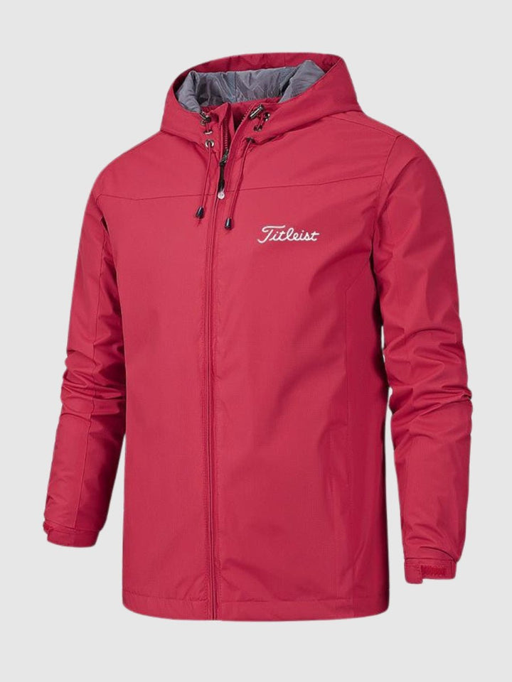 "Veste imperméable homme élégante, coupe-vent, confortable, idéale toutes saisons, style moderne pour pluie."