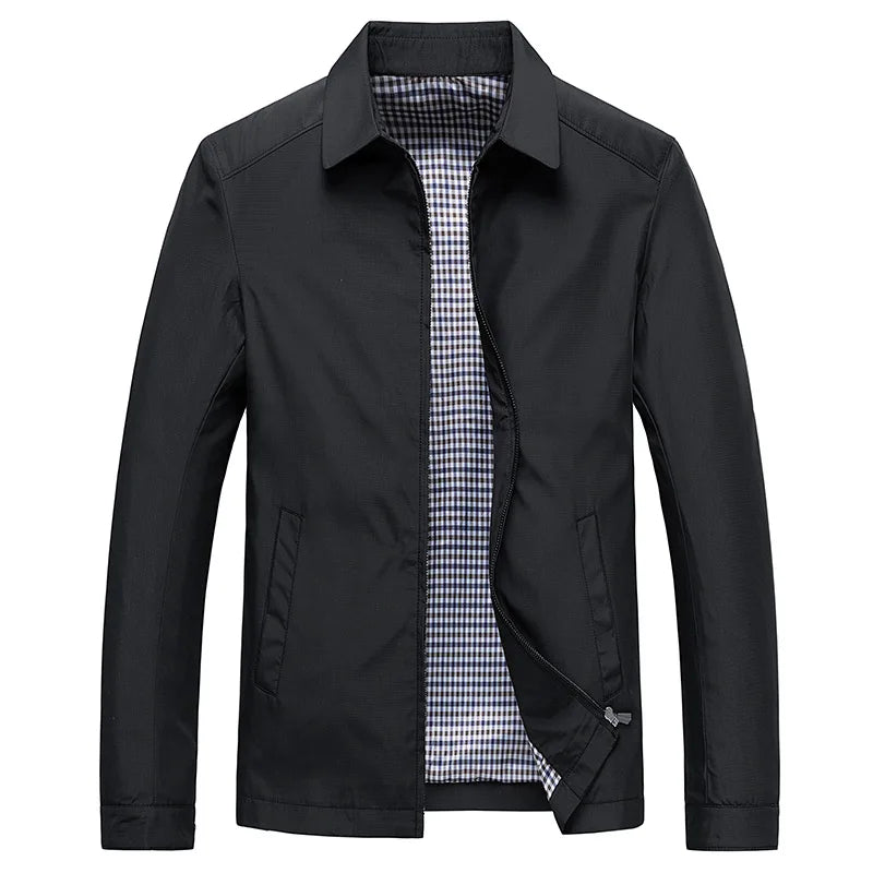 "Veste légère de luxe pour homme, coupe ajustée et lignes épurées, élégance et confort, idéale aussi bien formelle que décont