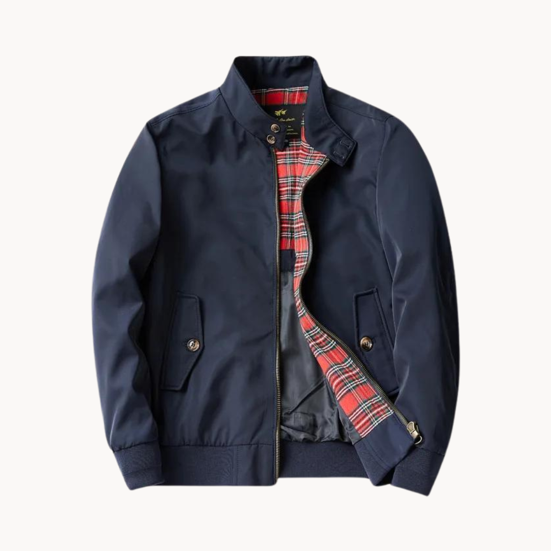 "Veste traditionnelle homme bleu marine élégante, coupe classique, design intemporel, idéale pour un look sophistiqué."