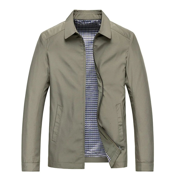"Veste trench homme imperméable, élégante, coupe classique, col structuré, idéale pour temps pluvieux, tenue formelle."