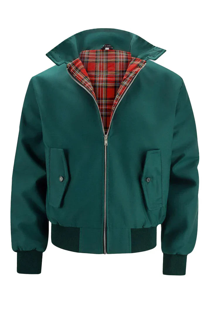 "Veste urbaine homme élégante, doublure à carreaux, col classique, coton mélangé, look moderne et raffiné"